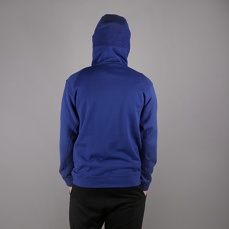 мужская синяя толстовка Nike Golden State Warriors NBA Hoodie AJ2849-495 - цена, описание, фото 4